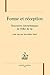 Forme et réception by Rencontres interartistiques...