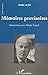 Mémoires provisoires - entr...