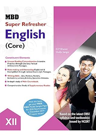 MBD SUPER REFRESHER ENGLISH (CORE) - XII (CBSE)