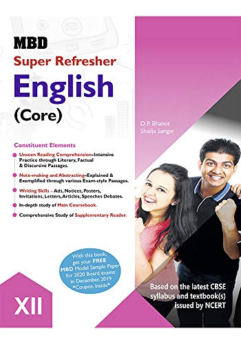 MBD SUPER REFRESHER ENGLISH (CORE) - XII (CBSE)