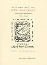 Anthologie des oeuvres d'Étienne Dolet humaniste-imprimeur, 1509-1546...