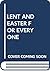 Lent and Easter for Everyone