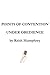 Points of Contention: Under...