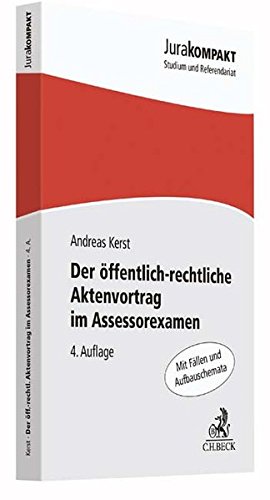 Der öffentlich-rechtliche Aktenvortrag im Assessorexamen (Paperback)
