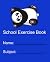 School Exercise Book: dark ...
