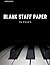 Blank Staff Paper: 96 Pages...