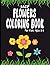 Easy flowers Coloring Book for kids ages 3- 6 by Green Press