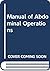 Manual of Abdominal Operations