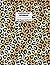 Composition Notebook: Small Black Leopard Print - Composition NoteBook College Ruled 60 Sheets-120 Pages - Large 8.5x11 Inche
