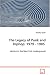 The Legacy of Punk and Hiphop: 1979 - 1985 - Vectors in the New York Underground