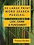 50 Large Print Word Puzzles...