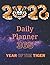 Daily Planner 365 in Year of the Tiger.