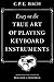 Essay on the True Art of Playing Keyboard Instruments by Bach