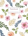 Composition Notebook Pink: College ruled writing pad for school students and businesses with flowers on cover (writing notebooks with plain lined paper)