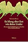 Es klang aber fast wie deine Lieder...: Die russischen Nachdichtungen aus Goethes 'West-östlichem Divan'