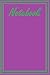 Purple Notebook with Green ...
