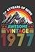 Vintage 1977 44 Years of Being Awesome by Justin Spencer