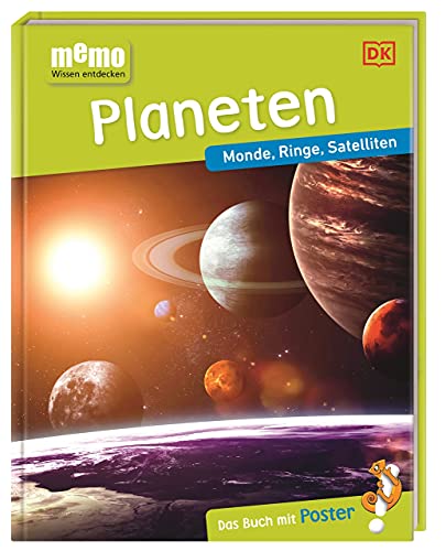 memo Wissen entdecken. Planeten: Monde, Ringe, Satelliten. Das Buch mit Poster! (Hardcover)