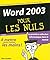 Word 2003 2e édition Pour les nuls