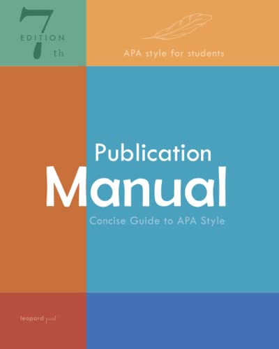 APA Style Pub Manual 7th edition: APA style for students (Paperback)