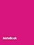 NoteBook: Magenta Minimalist College Ruled Composition Journal