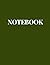 Notebook: Awesome Lined Notebook, Lime Green Cover, Large 8.5 x 11 inches - 100 Pages, For Doodling, Journal, Diary (Notebooks), College Ruled Paper