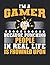 I'M A GAMER BECAUSE PUNCHING PEOPLE IN REAL LIFE IS FROWNED UPON: Letter - 8.5" x 11" (21.59 x 27.94 cm) Composition Notebook Blank Lined Journals