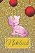 CHRISTMAS NOTEBOOK, JOURNAL, DIARY, NOTES, MEMORY BOOK TO WRITE, 6X9 , 140 PAGES, GLOSSY GOLD COVER with CUTE KITTY UNICORN
