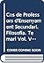 Cos de Professors d'Ensenyament Secundari. Filosofia. Temari Vol. V.