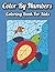 Color By Numbers Coloring Book For Kids: Large Print Birds, Flowers, Animals and Pretty Patterns Color by Number Books (Black Background)