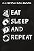 Camping Log Book Eat Sleep K-Pop Repeat Panda Pretty: And Gifts for Dad:The Complete Adventure Camping Journal With Campground Information, Ratings, ... Photo and Notes For Who Love Camping,A Blank