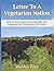 Letter To A Vegetarian Nation by Sheldon Frith