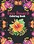 Easy Flowers Coloring Book:...