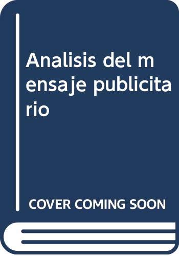 Análisis del mensaje publicitario (Paperback)