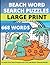 Beach Large Print Word Sear...