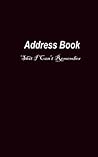 Small Address Book: Address Book for names, addresses, phone numbers, Email Addresses, notes, Work and Home... Address Book with Tabs 5 x 8 Inches Small Address Book: Address Book for names, addresses, phone numbers, Email Addresses, notes, Work and Home... Address Book with Tabs 5 x 8 Inches