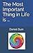 The Most Important Thing in Life is ... by Daniel Quin
