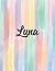 Luna: Personal Name Dot Gird | The Notebook For Writing Journal or Diary Women & Girls Gift for Birthday, For Student | 160 Pages Size 8.5x11inch - V.16