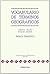 Vocabulario de términos geográficos: Español-inglés, inglés-español : índice temático (Oikos-bolsillo) (Spanish Edition)