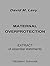 Maternal Overprotection by David M. Levy