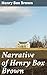 Narrative of Henry Box Brown: Who Escaped from Slavery Enclosed in a Box 3 Feet Long and 2 Wide