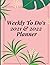 2021-2022 Weekly Planner.: ...