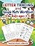 Letter tracing and simple math workbook Ages 3 to 5: Timothy’s book collection