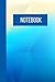 Notebook: Cute Blue Geometr...