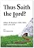 "Thus Saith the Lord?" William M. Branham (1909-1965). Leben ... by Roy Weremchuk