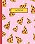 Notebook: Cute Colorful Pizza College Ruled Lined Pages (Composition Book, Journal)