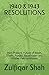 1940 & 1943 RESOLUTIONS: Pa...