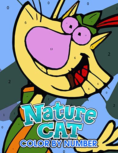 Nature cat Color by Number: Nature cat Color Book An Adult Coloring Book For Stress-Relief (Paperback)