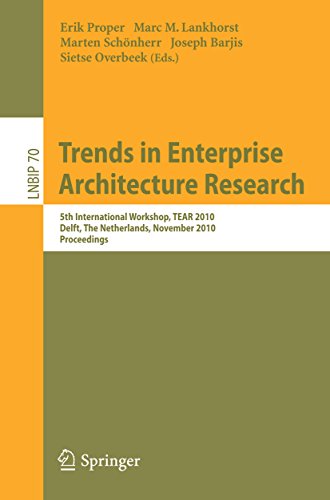 Trends in Enterprise Architecture Research: 5th Workshop, TEAR 2010, Delft, The Netherlands, November 12, 2010, Proceedings (Lecture Notes in Business Information Processing Book 70)