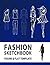 Fashion Sketchbook Figure & Flat Template: Easily Sketching and Building Your Fashion Design Portfolio with Large Female Croquis & Drawing Your Fashion Flats with Flat Template